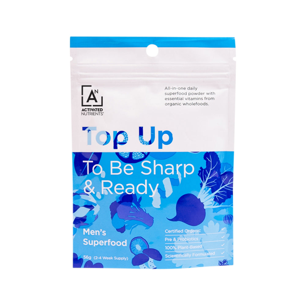 Activated Nutrients Organic Top Up Men's Superfood Multivitamin+ (To Be Sharp & Ready)