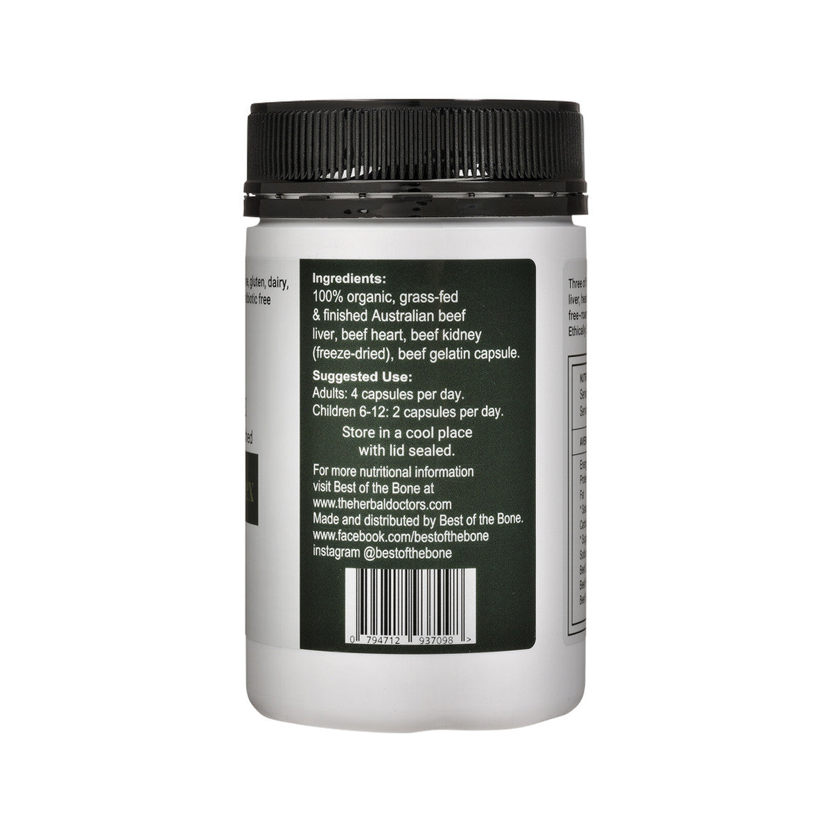 Best of the Bone Organic Beef Organ Complex Liver, Heart & Kidney