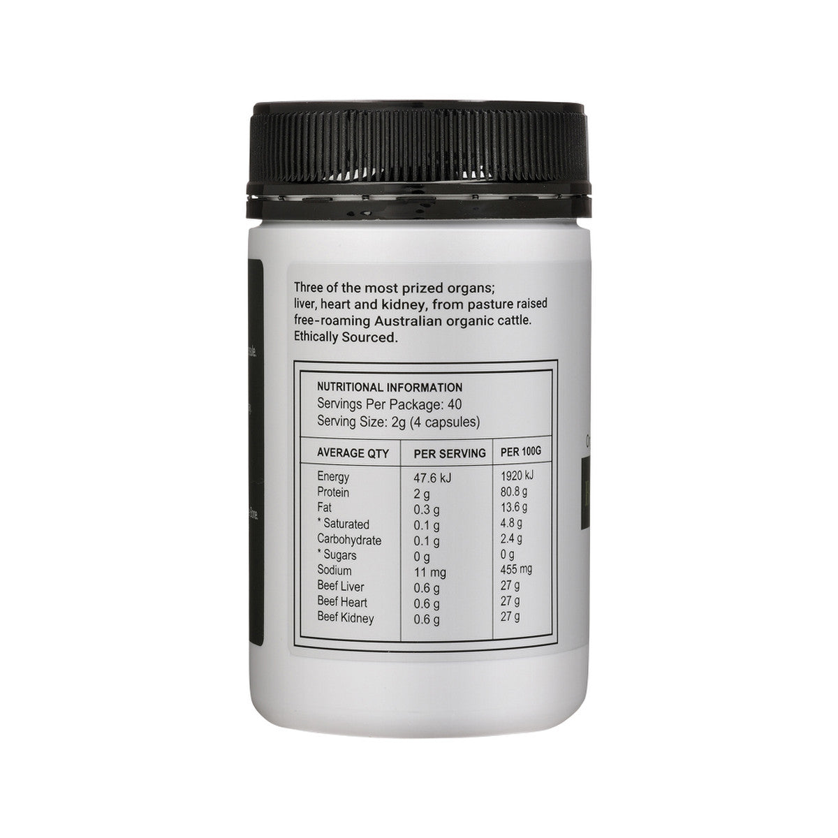 Best of the Bone Organic Beef Organ Complex Liver, Heart & Kidney