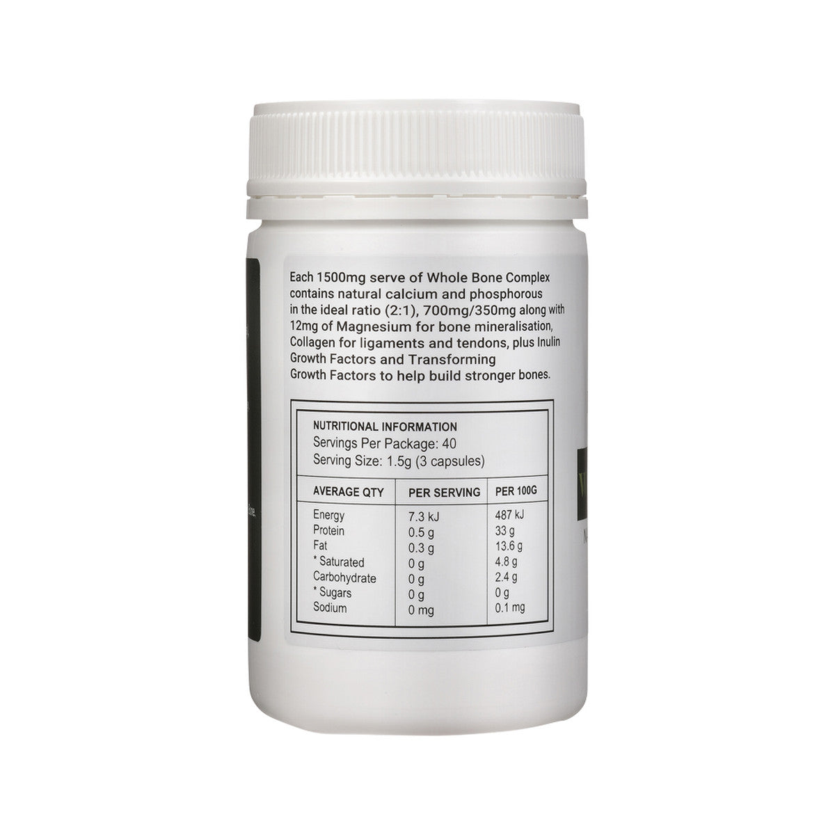 Best of the Bone Whole Bone Complex Natural Calcium & Collagen