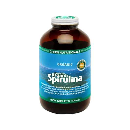 Green Nutritionals Organic Spirulina Mountain 500mg