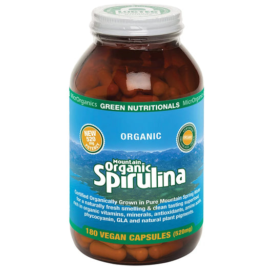 Green Nutritionals Organic Spirulina Mountain 520mg