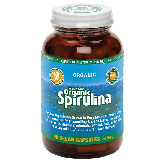 Green Nutritionals Organic Spirulina Mountain 520mg