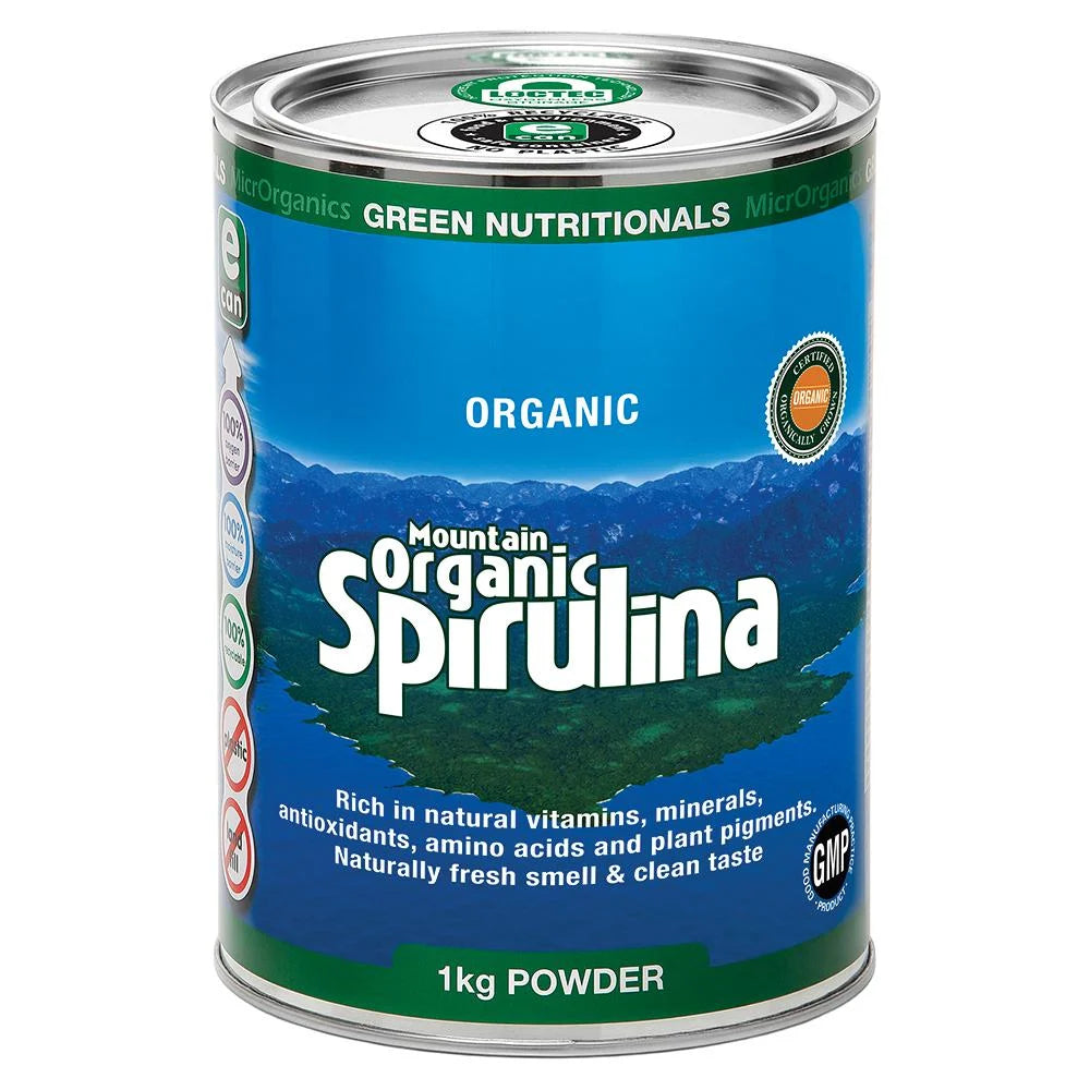 Green Nutritionals Organic Spirulina Mountain Powder