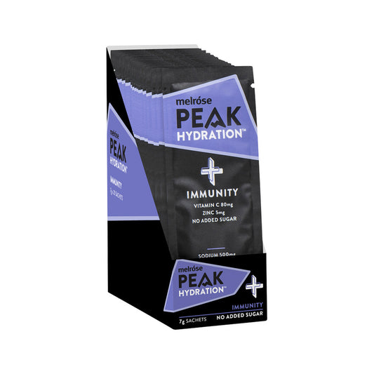 Melrose Peak Hydration + Immunity Blackcurrant Sachet 7g x 20 Display