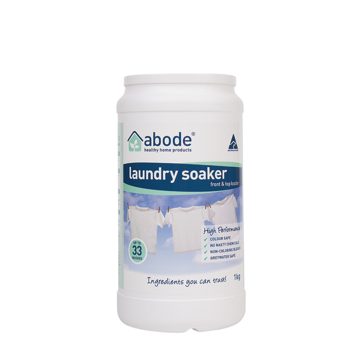 Abode Laundry Soaker (Front & Top Loader) High Performance 1kg