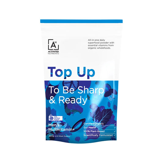 Activated Nutrients Organic Top Up Men's Superfood Multivitamin+ (To Be Sharp & Ready)