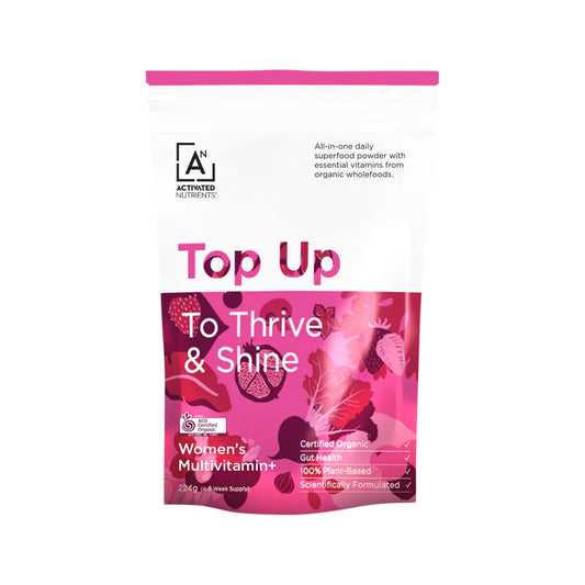 Activated Nutrients Organic Top Up Women's Superfood Multivitamin+ (To Thrive & Shine)