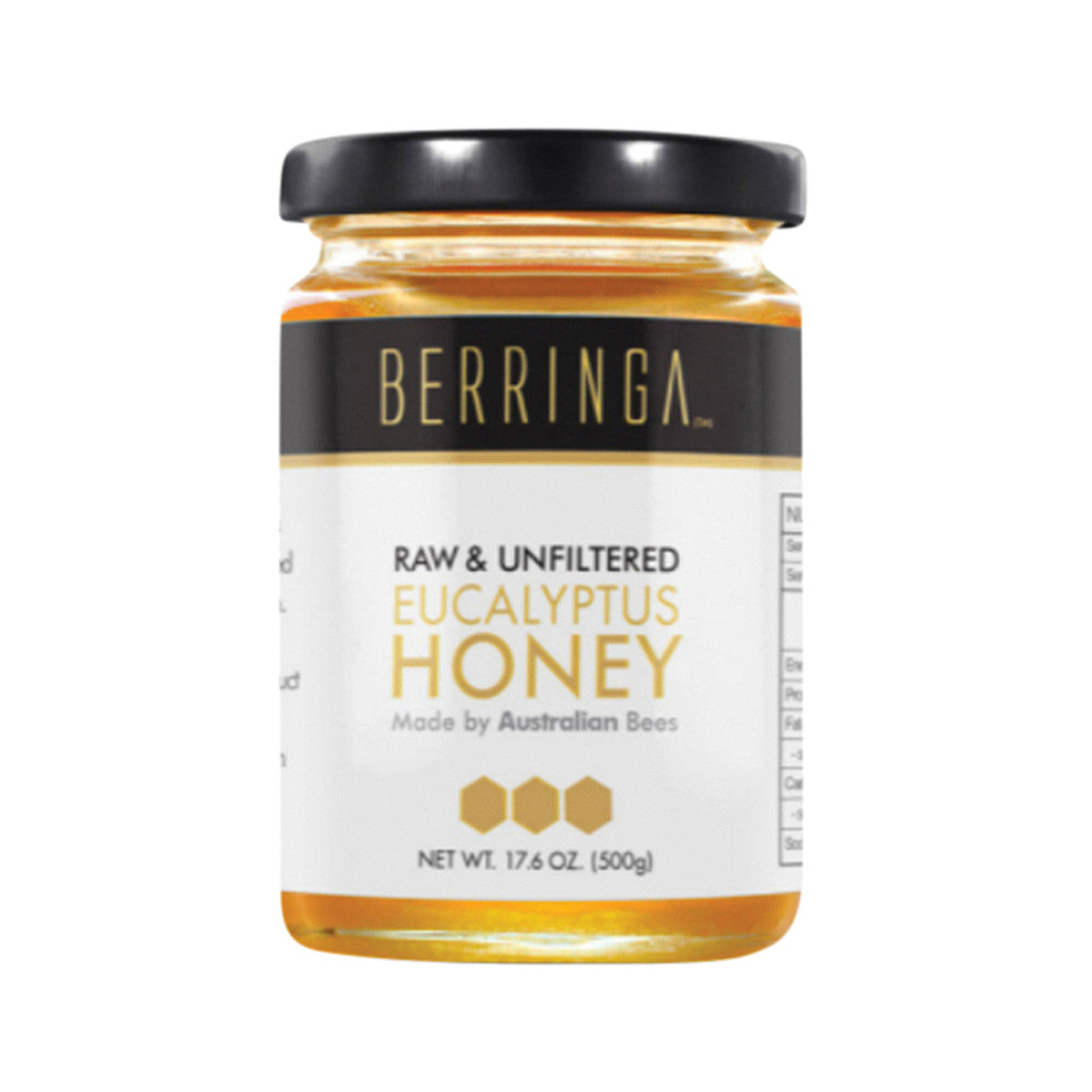 Berringa Organic Raw & Natural Eucalyptus Honey 500g