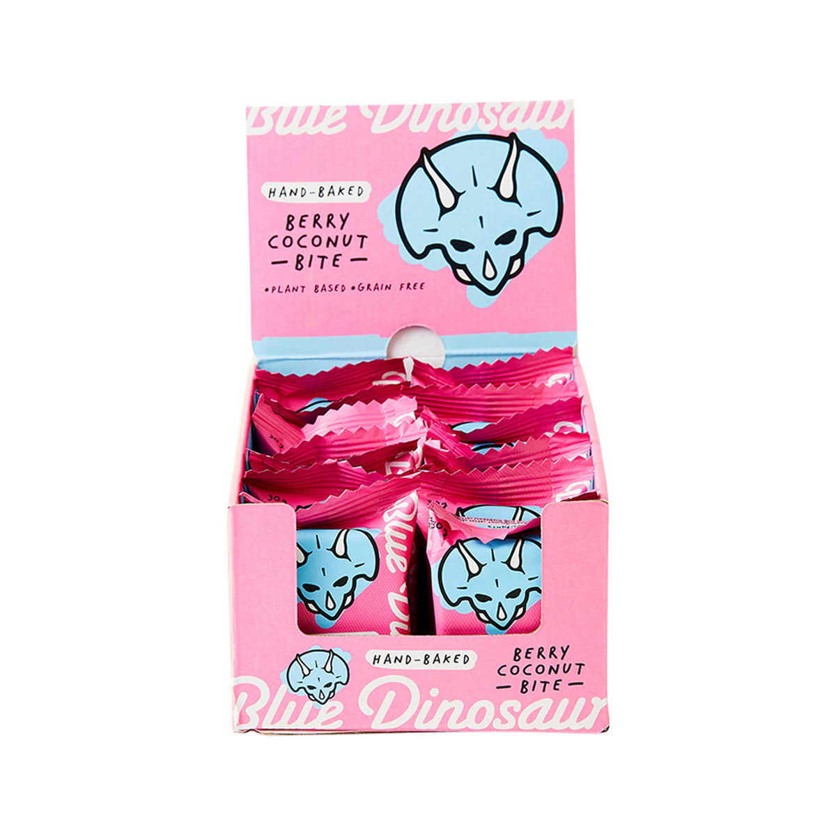 Blue Dinosaur Bites Bar Berry Coconut 30g x 18 Display