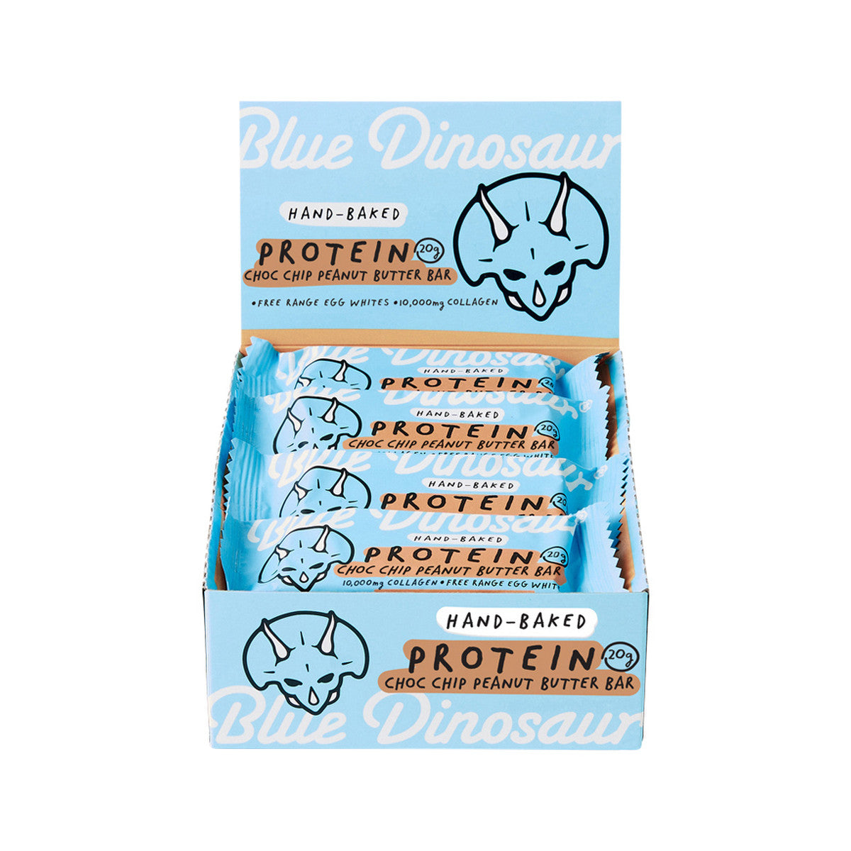 Blue Dinosaur Protein Bar Choc Chip Peanut Butter 60g x 12 Display