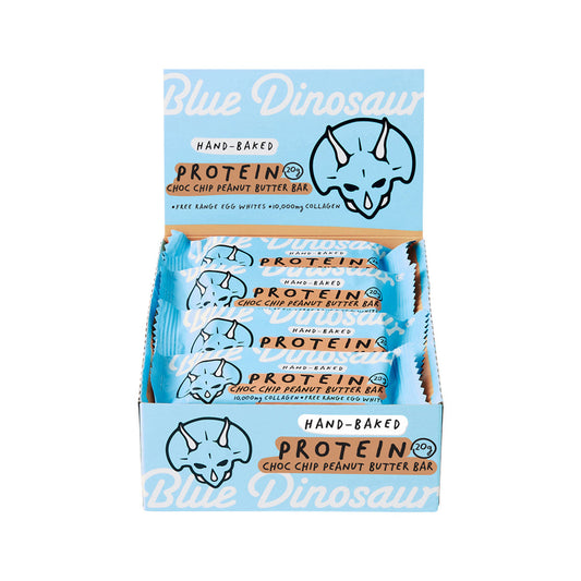 Blue Dinosaur Protein Bar Choc Chip Peanut Butter 60g x 12 Display