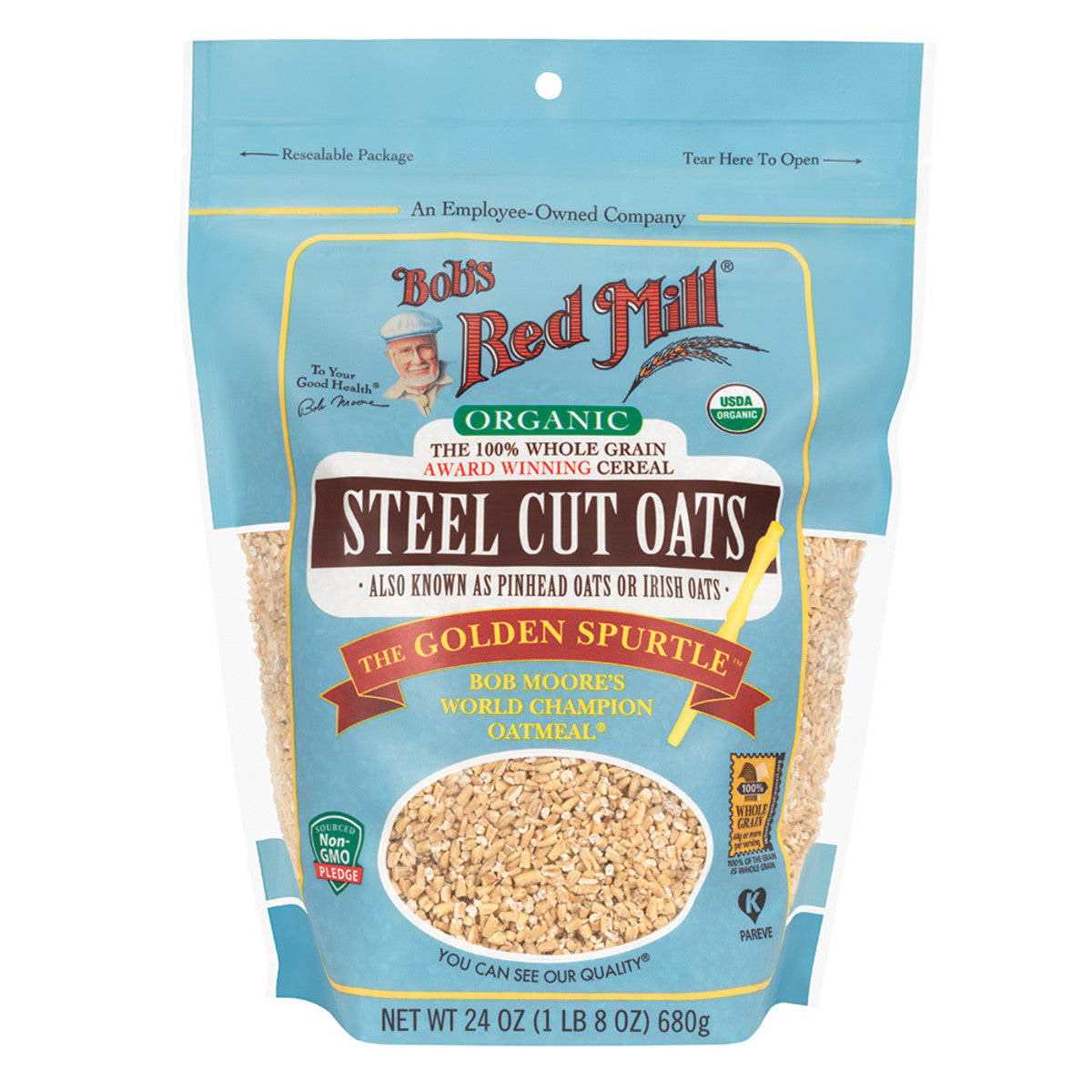 Bob's Red Mill Organic Steel Cut Oats 680g