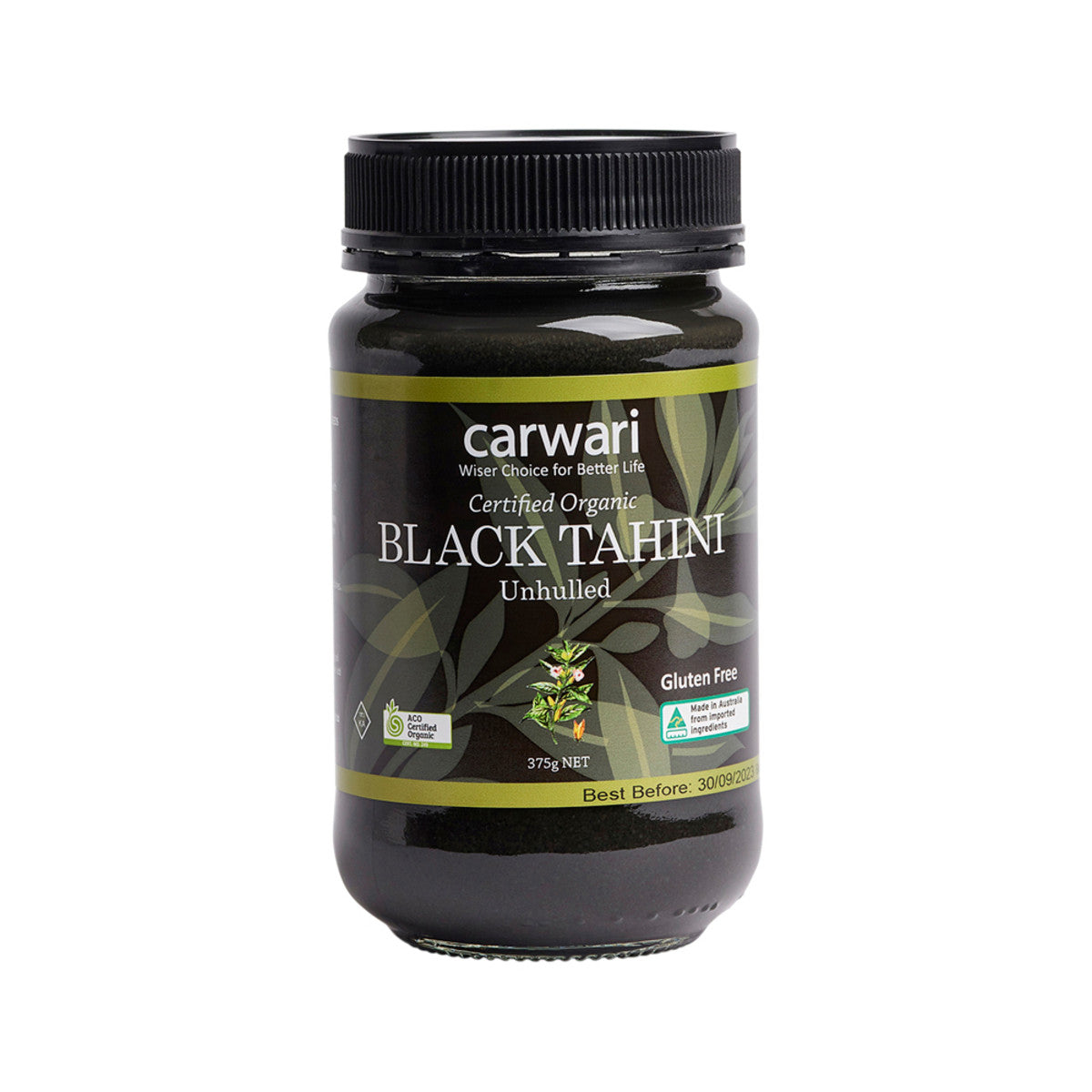 Carwari Organic Black Tahini Unhulled 375g