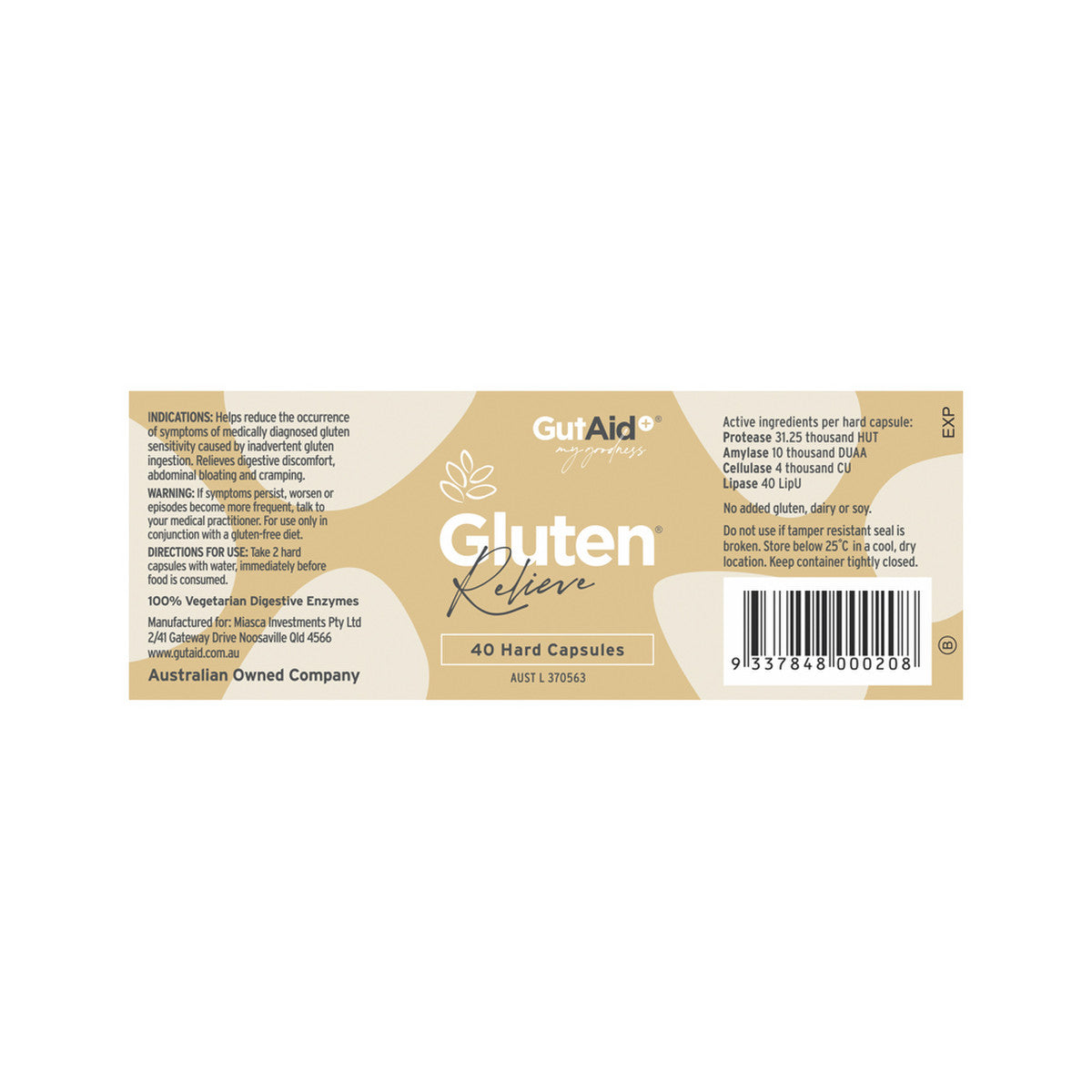 GutAid Gluten Relieve 40c