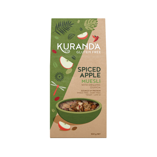 Kuranda Wholefoods Gluten Free Muesli Spiced Apple 500g