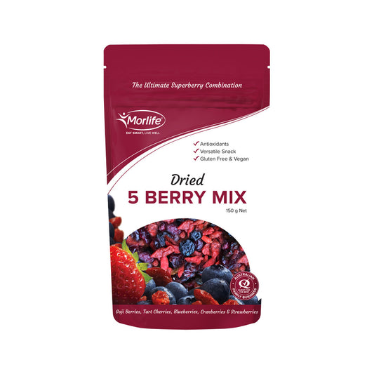 Morlife Dried 5 Berry Mix 150g